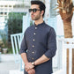 Charcoal Grey Suiting Waistcoat - Round Cut - Men