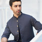 Charcoal Grey Suiting Waistcoat - Round Cut - Men