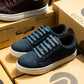 Basic Navy Blue Suede Sneaker