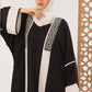 Black Arabic Shrug Abaya