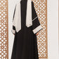 Black Arabic Shrug Abaya