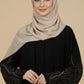 Black Autumn Tree Embroidered Abaya