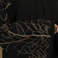 Black Autumn Tree Embroidered Abaya