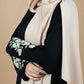 Black Beaded Fixed Baggy Abaya