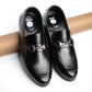 Black Circle Buckle Formal Shoes