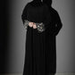 Black Embellished Formal Abaya