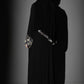 Black Embellished Formal Abaya
