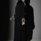 Black Embellished Formal Abaya