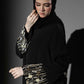 Black Embellished Formal Abaya