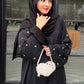 Black Half Drop Beaded Abaya
