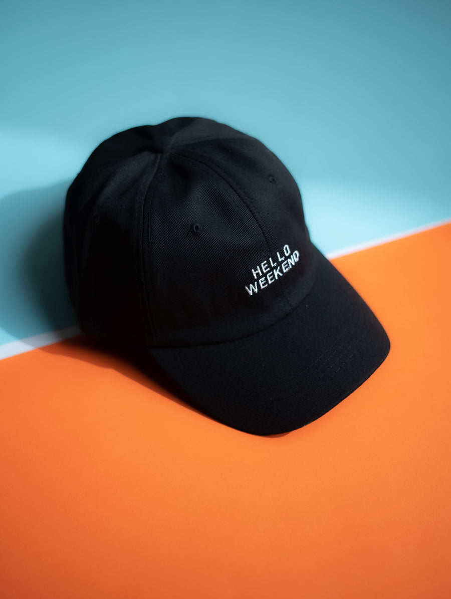 Black Hello Weekend Cap -IMP53