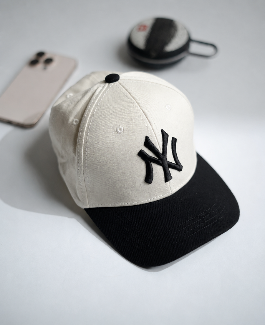 Black Two Tone Logo Cap -PK50