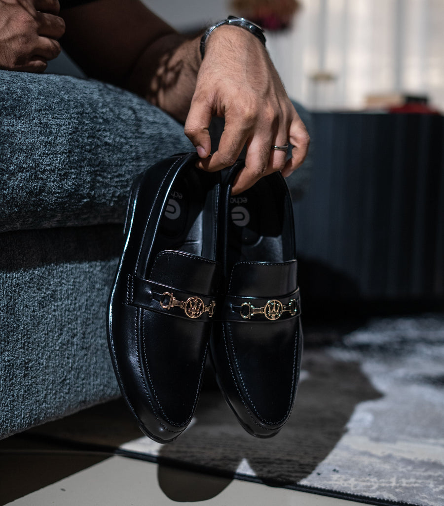 Black Buckle Formal Shoes