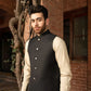 Black Opal Suiting Waistcoat - Round Cut - Men