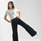 Black Over Dyed Flare Jeans Women