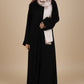 Black Pleated Abaya