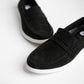 Black Tie Suede Penny Loafers