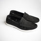 Black Tie Suede Penny Loafers