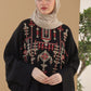 Black Tatreez Kaftan