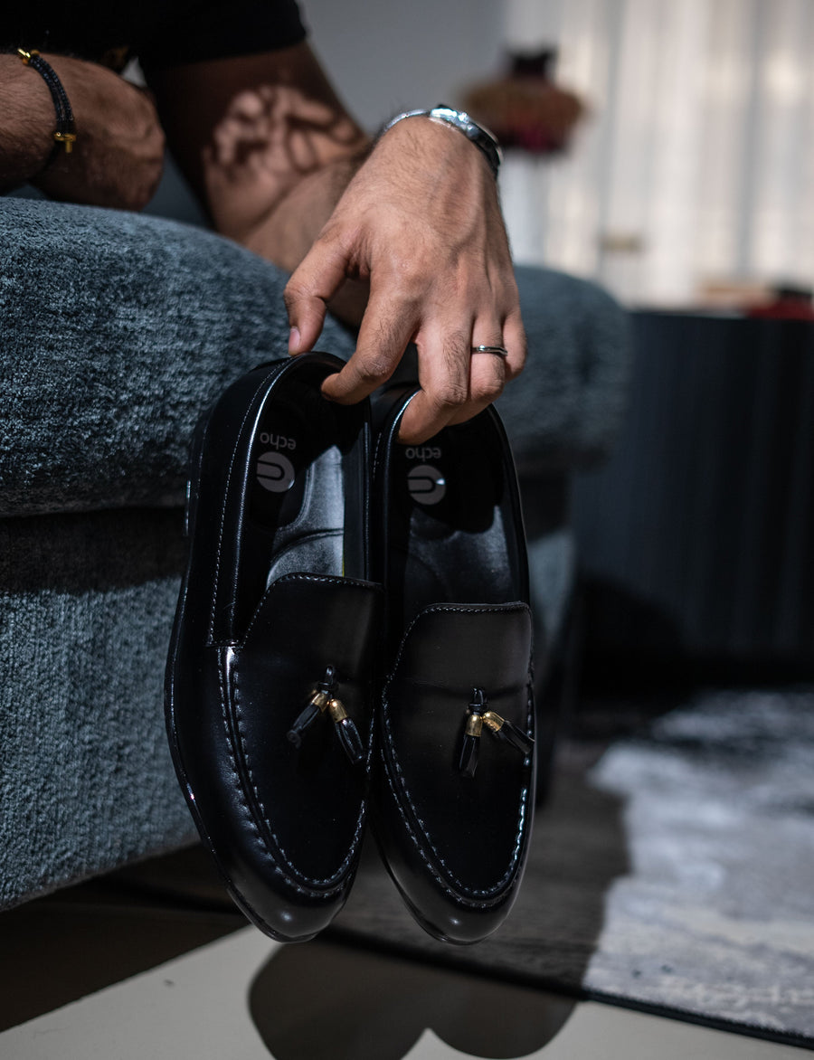 Black Tussel Formal Shoes