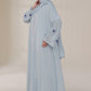 Blossom Blue Abaya