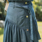 Blue Button Down Skirt