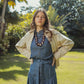 Blue Button Down Skirt