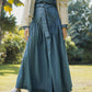 Blue Button Down Skirt