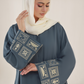 Blue Dianne Embroidered Abaya