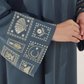 Blue Dianne Embroidered Abaya