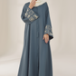 Blue Dianne Embroidered Abaya