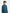 Blue Textured Cotton Kurta Trouser - Kids