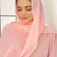 Blush Crinkle Silk Hijab