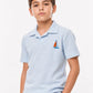 BOYS EMBROIDERED WAFFLE POLO CO-ORD SET