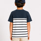 BOYS TEXTURED PANEL STRIPED TEE