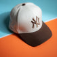 Brown Two Tone Logo Cap -PK41