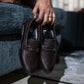 Brown Circle Buckle Formal Shoes