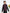 Black Kurta Trouser with Burgundy Suiting Waistcoat - Kids