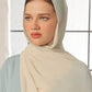 Buttery White Georgette Hijab