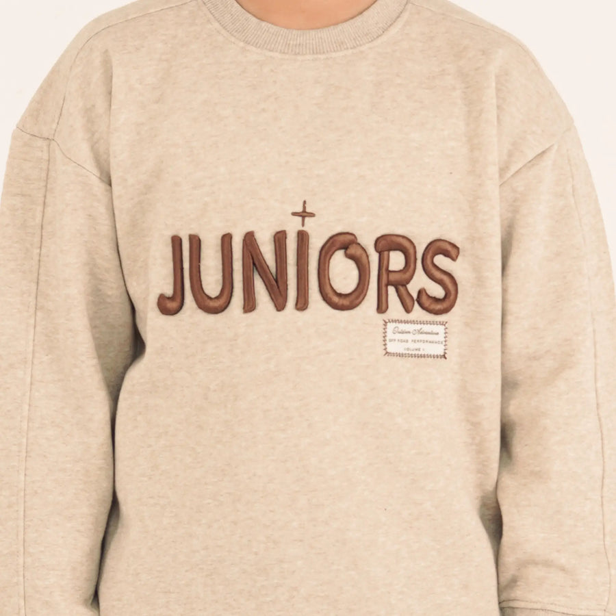 Oatmeal Emb Sweatshirt