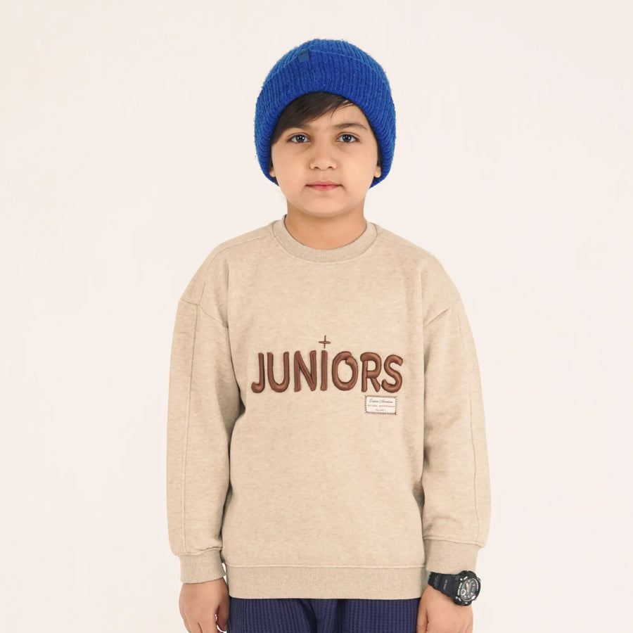 Oatmeal Emb Sweatshirt