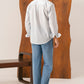 Mist Blue Fine Stripe Casual Shirt - Men