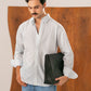 Mist Blue Fine Stripe Casual Shirt - Men