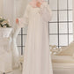 Sky Blue Beaded Abaya