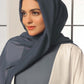 Charcoal Blue Georgette Hijab
