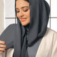 Charcoal Blue Georgette Hijab