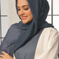 Charcoal Blue Georgette Hijab