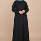 Cherry Berry Lapel Abaya