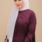 Cherry Berry Lapel Abaya
