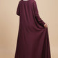 Cherry Berry Lapel Abaya